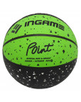 Мяч баскетбольный "Ingame Point" №7  чёрно-зелёный Чёрный-фото 2 additional image